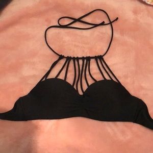 Black strappy swim top🖤